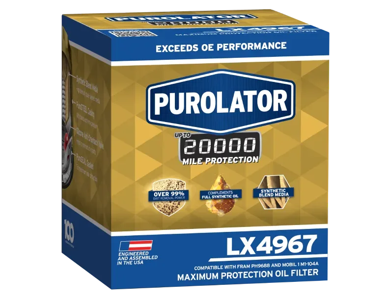 Exceeds OE performance, and engineered to provide maximum engine protection for up to 20,000 miles