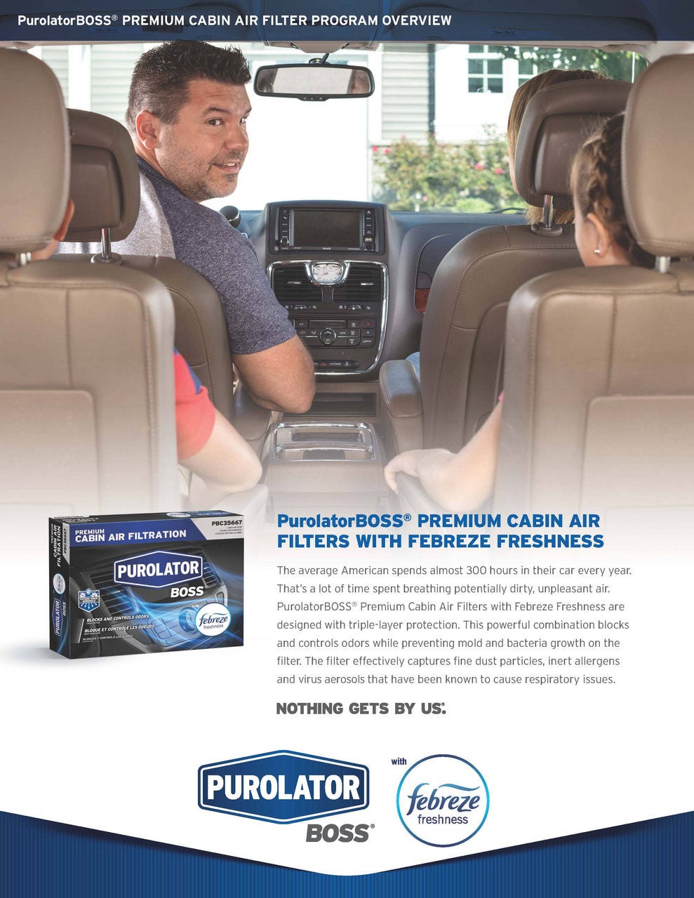 PurolatorONE AIR FILTER PROGRAM Brochure 