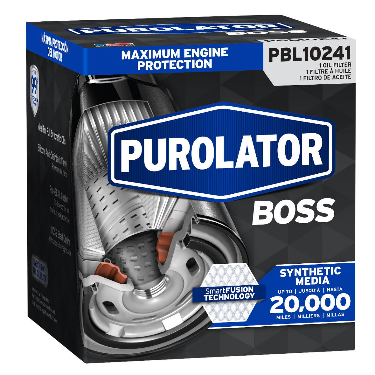 For maximum engine protection and performance, go with PurolatorBOSS® Maximum Engine Protection Oil Filters.