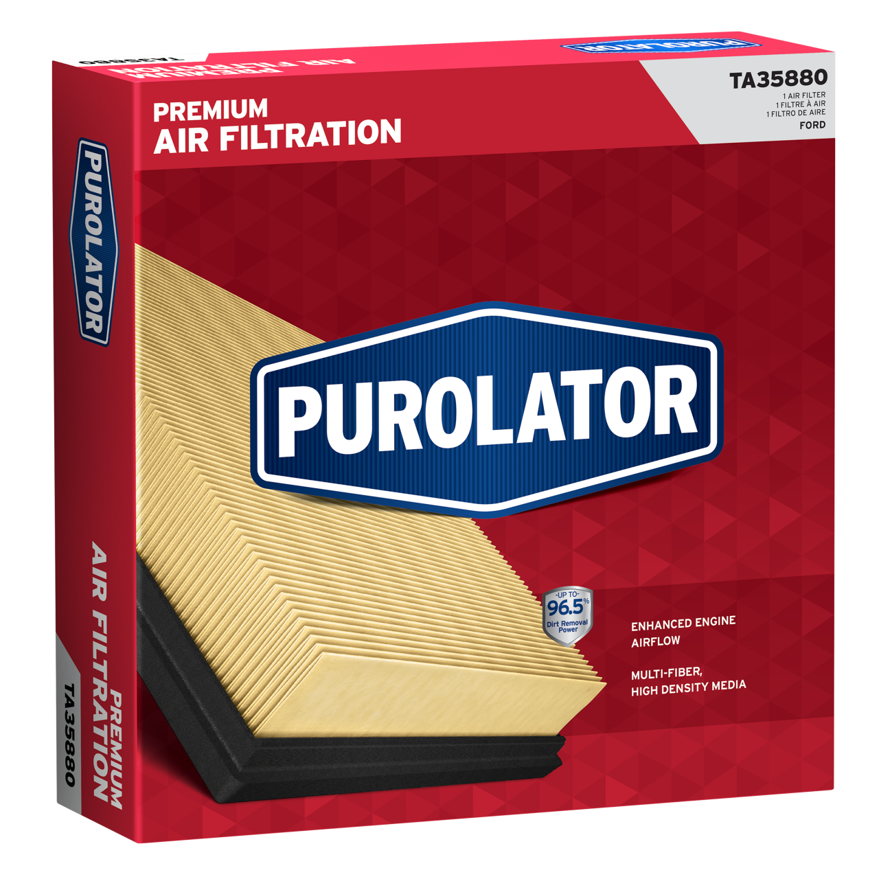 Protect your vehicle by replacing your air filter with a Purolator Air Filter for premium air filtration.