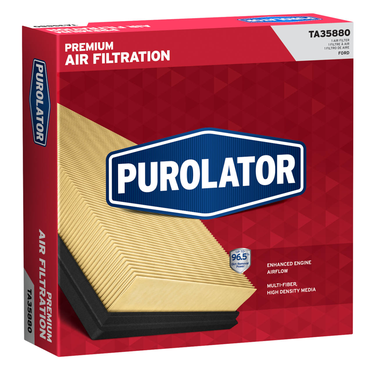 Protégez votre véhicule en remplaçant votre filtre à air par un filtre à air Purolator pour une filtration d’air haut de gamme.