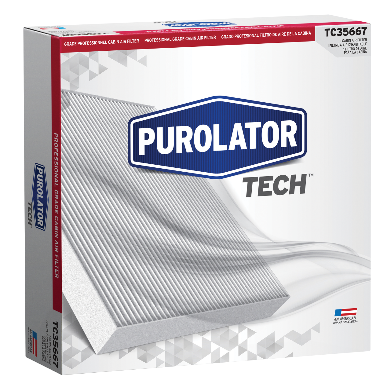 PurolatorTECH™ Cabin Air Filters improve overall driving comfort, encourage better vehicle airflow and aid in defroster performance.