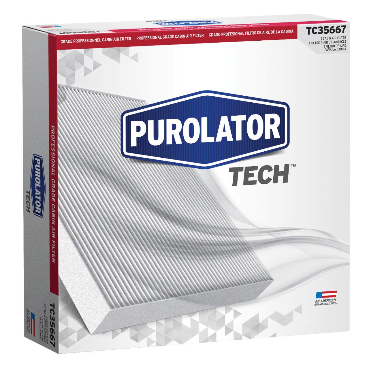 Los filtros de aire de cabina PurolatorTECH™ mejoran la comodidad general al conducir y fomentan una mejor circulación de aire por el vehículo, además de ayudar con el rendimiento del desempañador.